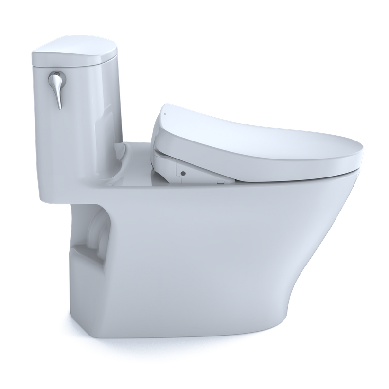TOTO Nexus Elongated 1.28 gpf One-Piece Toilet with Washlet+ S500e in Cotton White