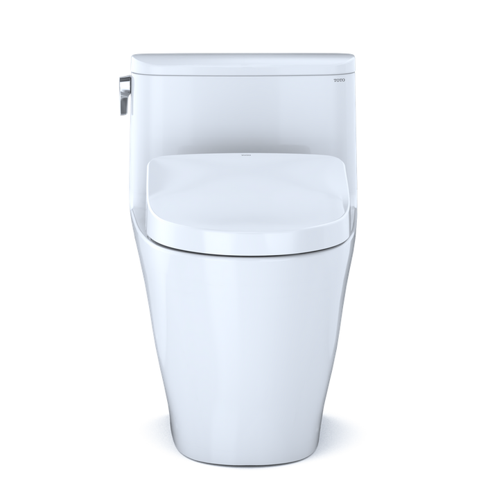 TOTO Nexus Elongated 1.28 gpf One-Piece Toilet with Washlet+ S500e in Cotton White