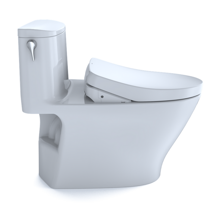 TOTO Nexus Elongated 1.28 gpf One-Piece Toilet with Washlet+ S500e Auto Flush in Cotton White
