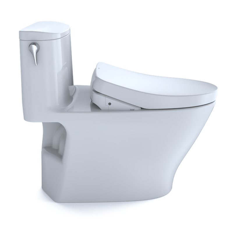 TOTO Nexus Elongated 1.0 gpf One-Piece Toilet with Washlet+ S500e in Cotton White