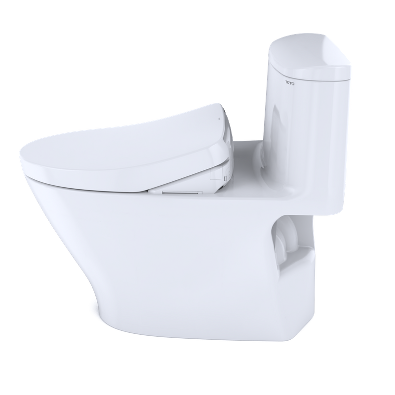 TOTO Nexus Elongated 1.28 gpf One-Piece Toilet with Washlet+ S550e Auto Flush in Cotton White