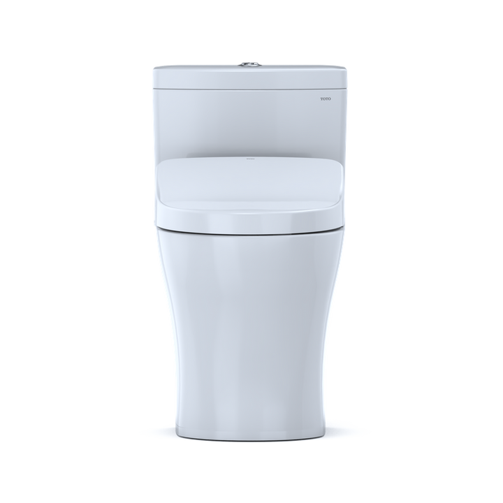 TOTO Aquia IV Elongated Bowl, Washlet+ S500E Dual-Flush One-Piece Toilet, 1.28 & 0.8 GPF, Universal Height - MW6463056CEMFG