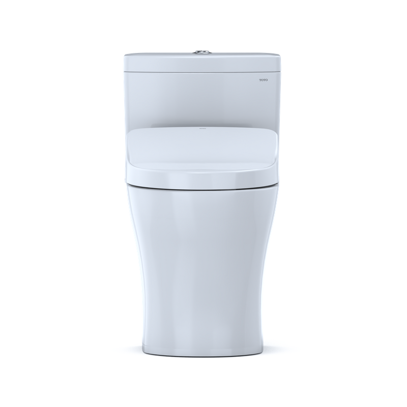 TOTO Aquia IV Elongated Bowl, Washlet+ S500E Dual-Flush One-Piece Toilet, 1.28 & 0.8 GPF, Universal Height - MW6463056CEMFG