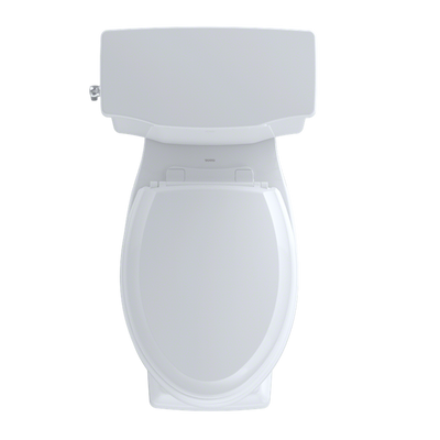 TOTO Promenade II Elongated 1.28 gpf Right Hand Lever Two-Piece Toilet in Cotton White