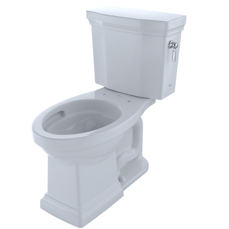 TOTO Promenade II Elongated 1 gpf Right Hand Lever Two-Piece Toilet in Cotton White