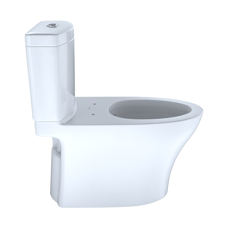 TOTO Aquia IV Elongated Bowl-Less Seat Dual-Flush Two-Piece Toilet, 1.28 & 0.8 GPF, Universal Height - CST446CEMFG