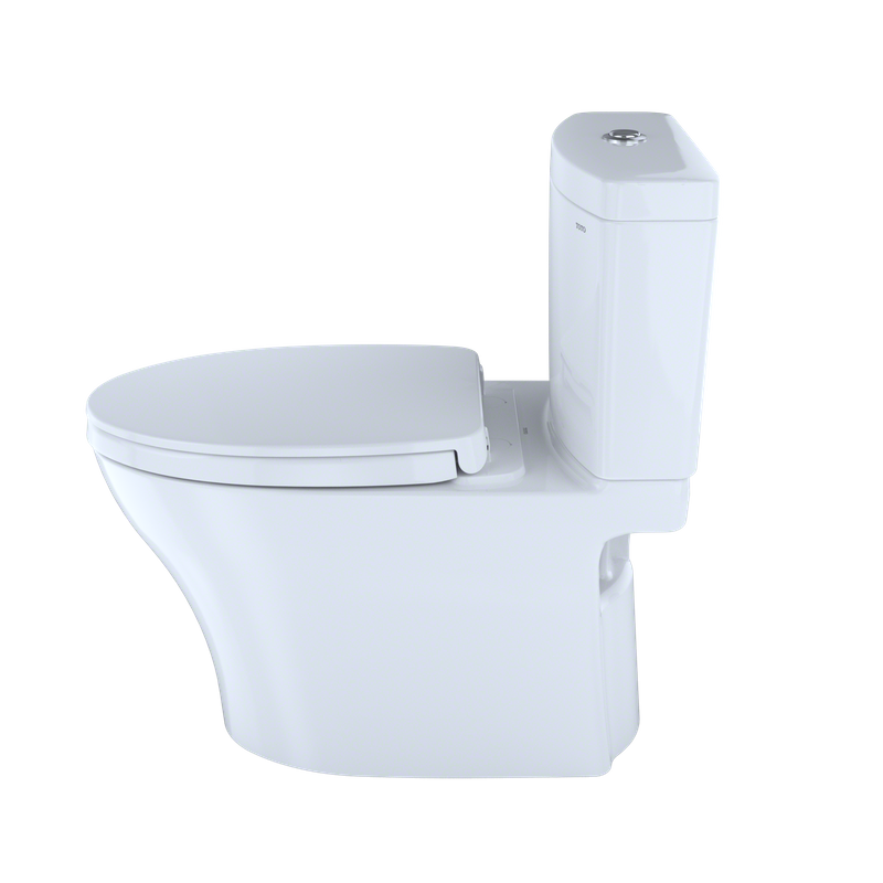 TOTO Aquia IV Elongated Bowl-Less Seat Dual-Flush Two-Piece Toilet, 1.28 & 0.8 GPF - CST446CEMG