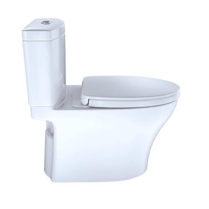 TOTO Aquia IV Elongated Bowl-Less Seat Dual-Flush Two-Piece Toilet, 1.28 & 0.8 GPF - CST446CEMG