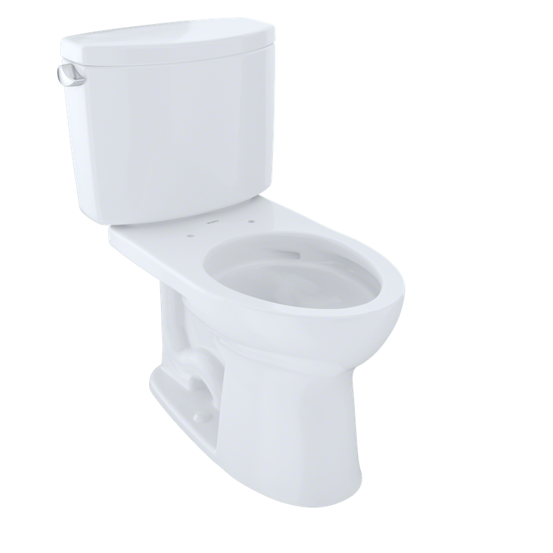 TOTO Drake II Elongated 1.28 gpf Two-Piece Toilet in Cotton White