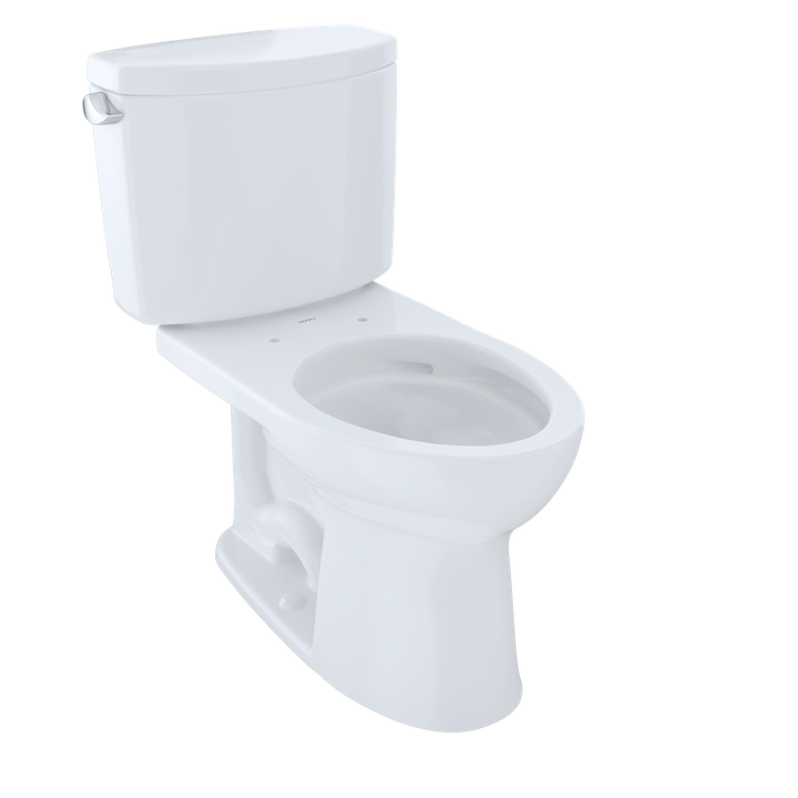 TOTO Drake II Elongated 1.28 gpf Two-Piece Toilet in Cotton White