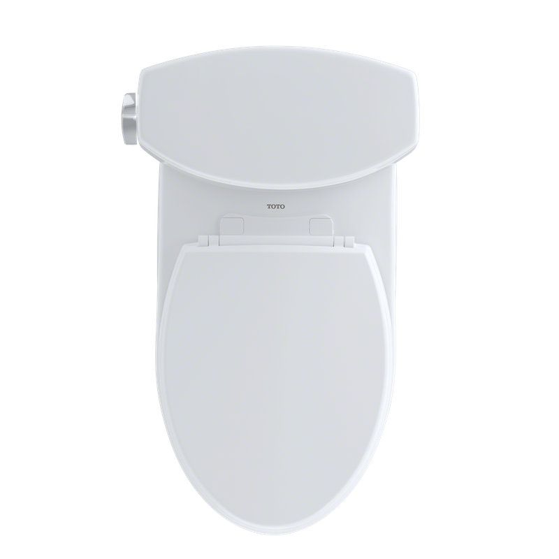 TOTO Drake II Elongated 1.28 gpf Two-Piece Toilet in Cotton White