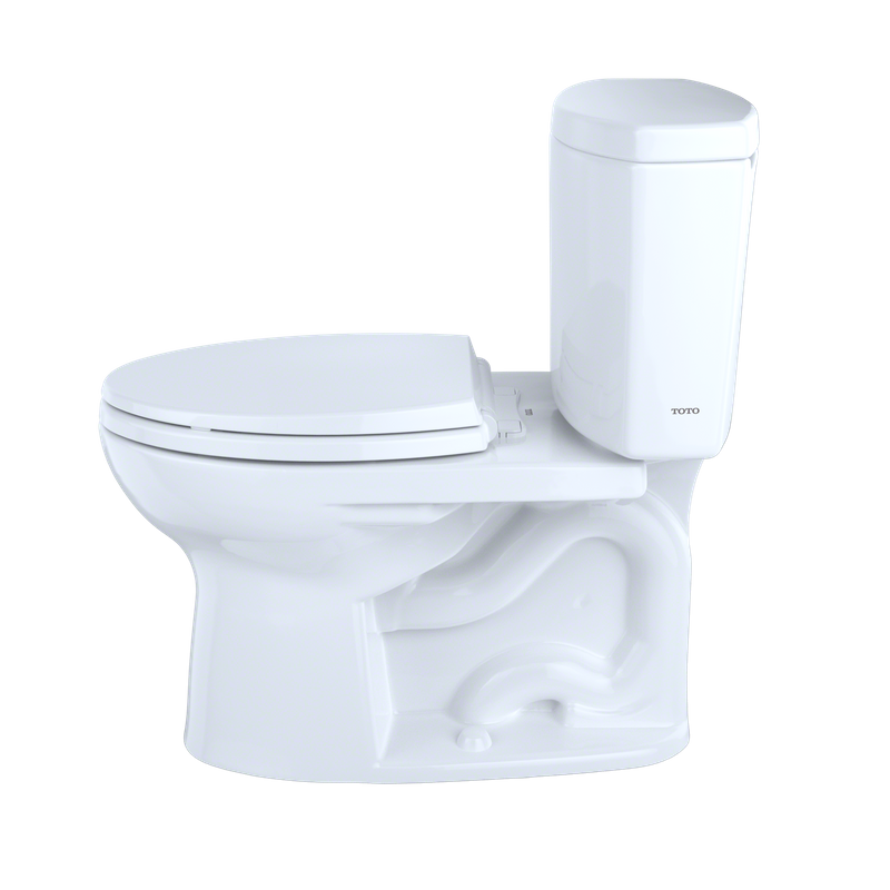 TOTO Drake II Elongated 1.28 gpf Two-Piece Toilet in Cotton White