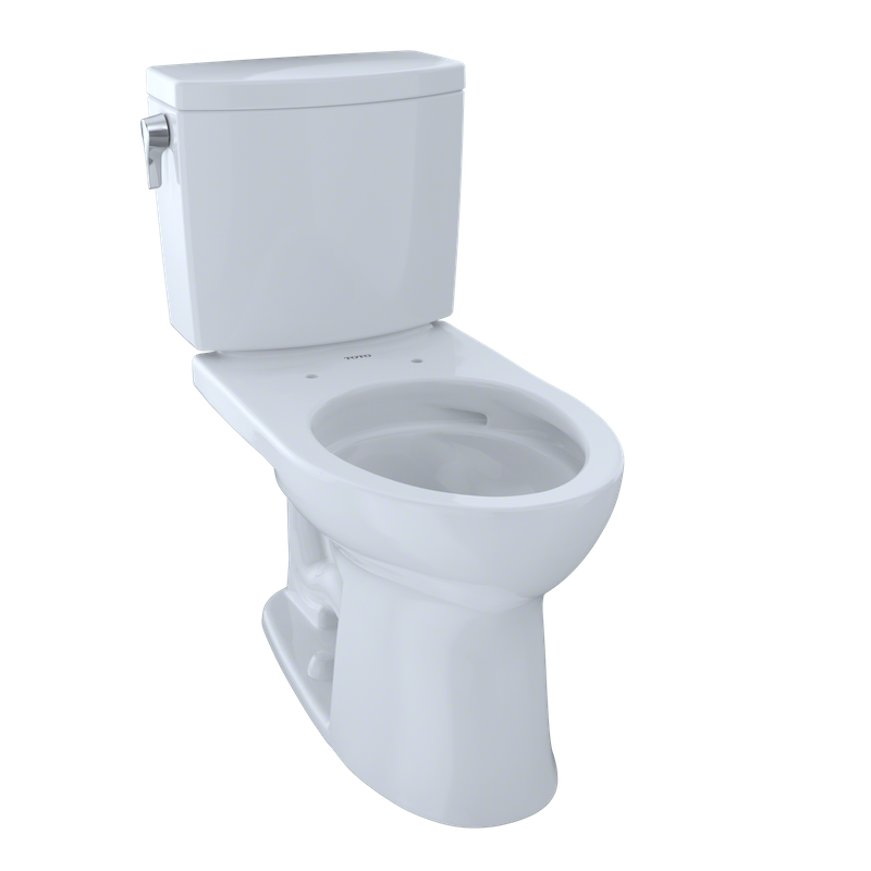 TOTO Drake II Elongated 1 gpf Two-Piece Toilet in Cotton White