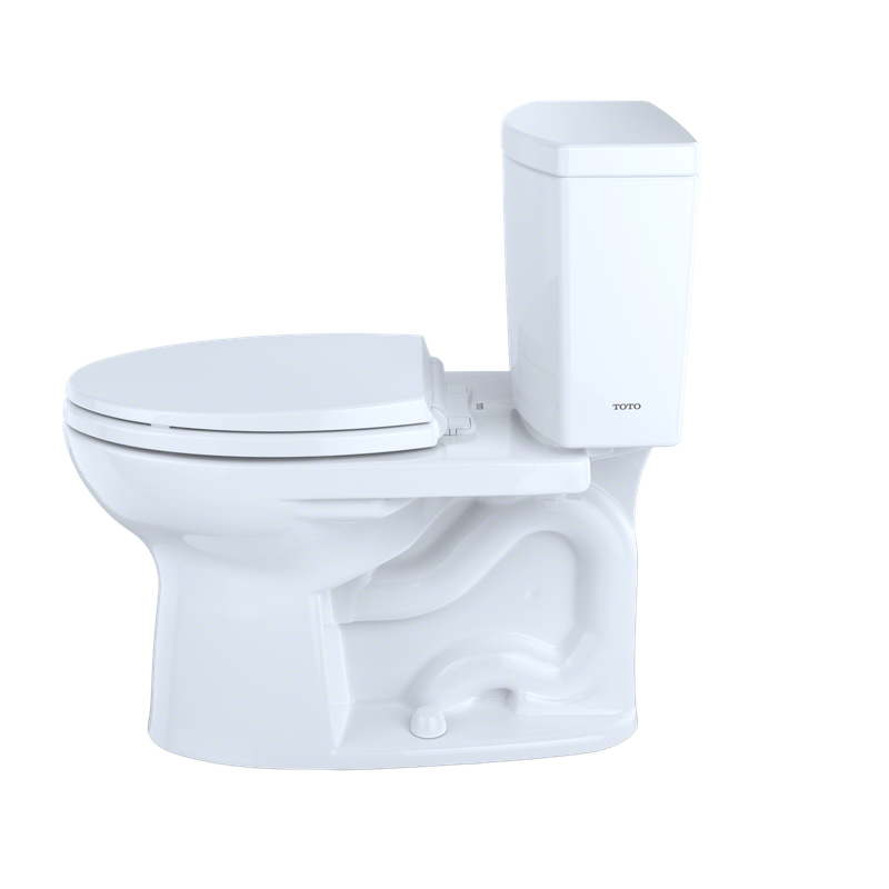 TOTO Drake II Elongated 1 gpf Two-Piece Toilet in Cotton White