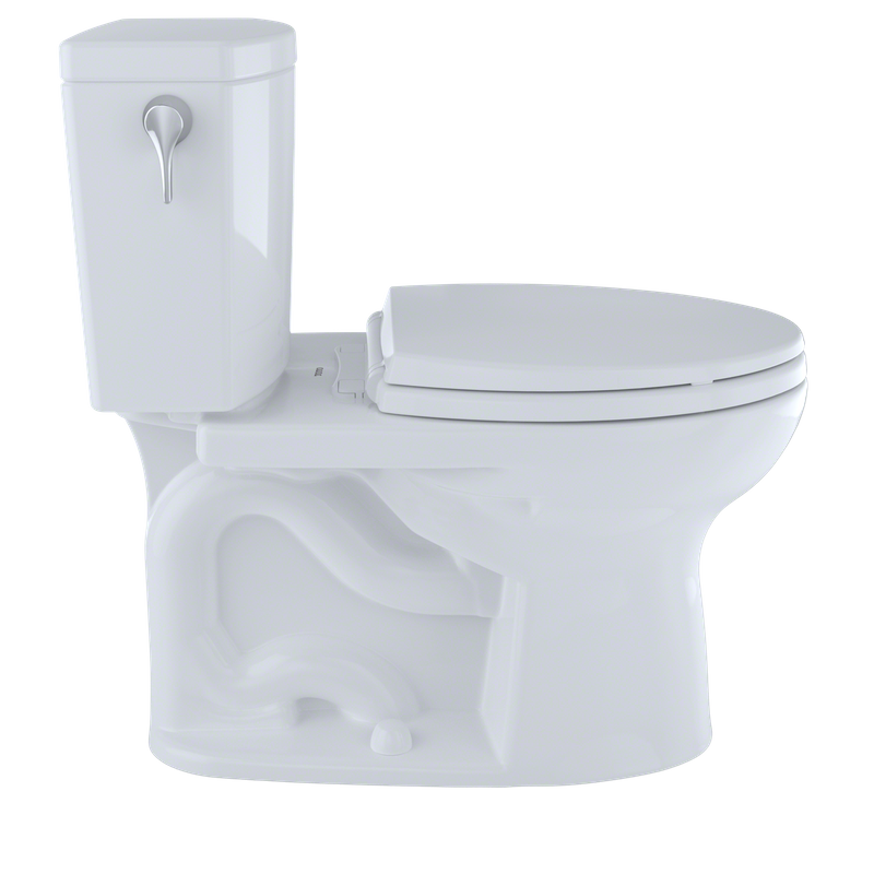 TOTO Drake II Elongated 1 gpf Two-Piece Toilet in Cotton White