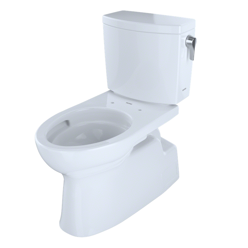 TOTO Vespin II Elongated 1 gpf Right Hand Lever Two-Piece Toilet in Cotton White