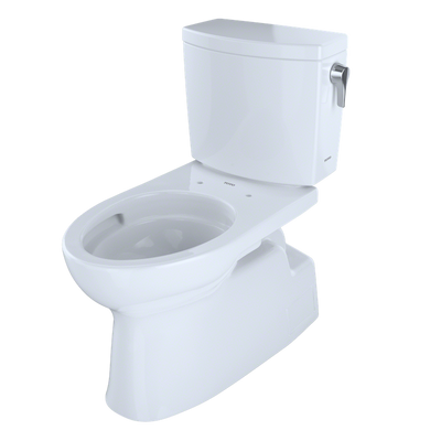 TOTO Vespin II Elongated 1 gpf Right Hand Lever Two-Piece Toilet in Cotton White