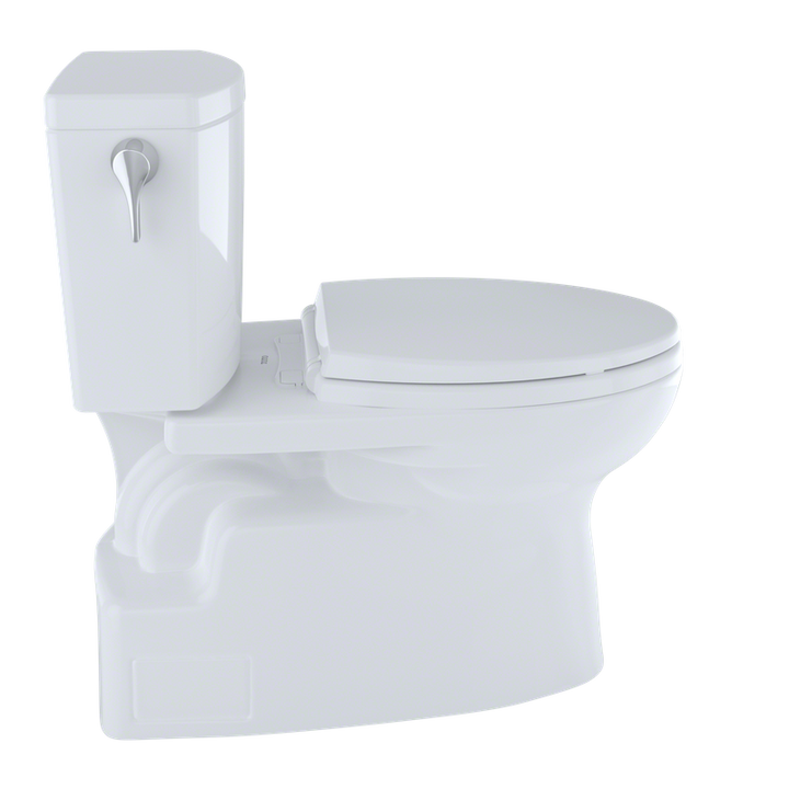 TOTO Vespin II Elongated 1 gpf Right Hand Lever Two-Piece Toilet in Cotton White