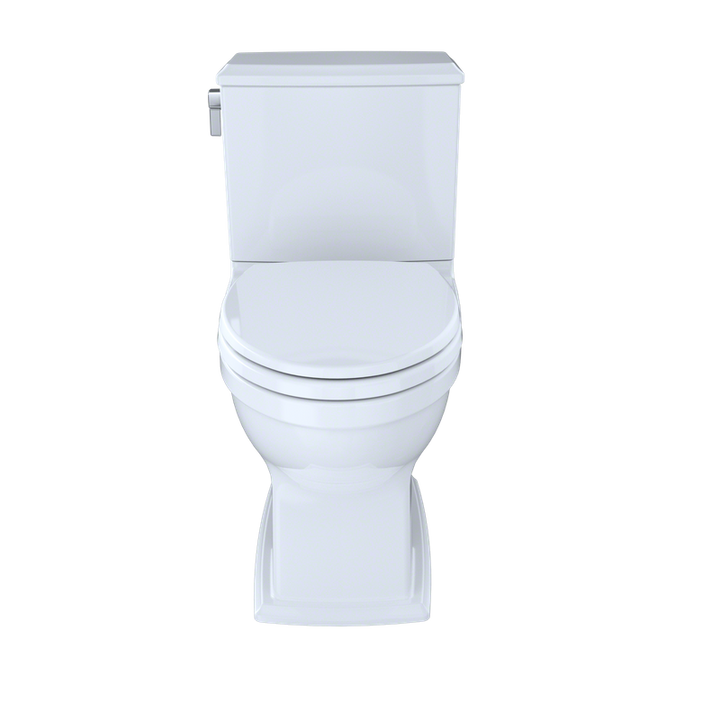 TOTO Connelly Elongated 0.9 gpf 1.28 gpf Dual-Flush Right Hand Lever Two-Piece Toilet in Cotton White