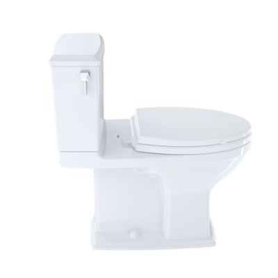 TOTO Connelly Elongated 0.9 gpf 1.28 gpf Dual-Flush Right Hand Lever Two-Piece Toilet in Cotton White