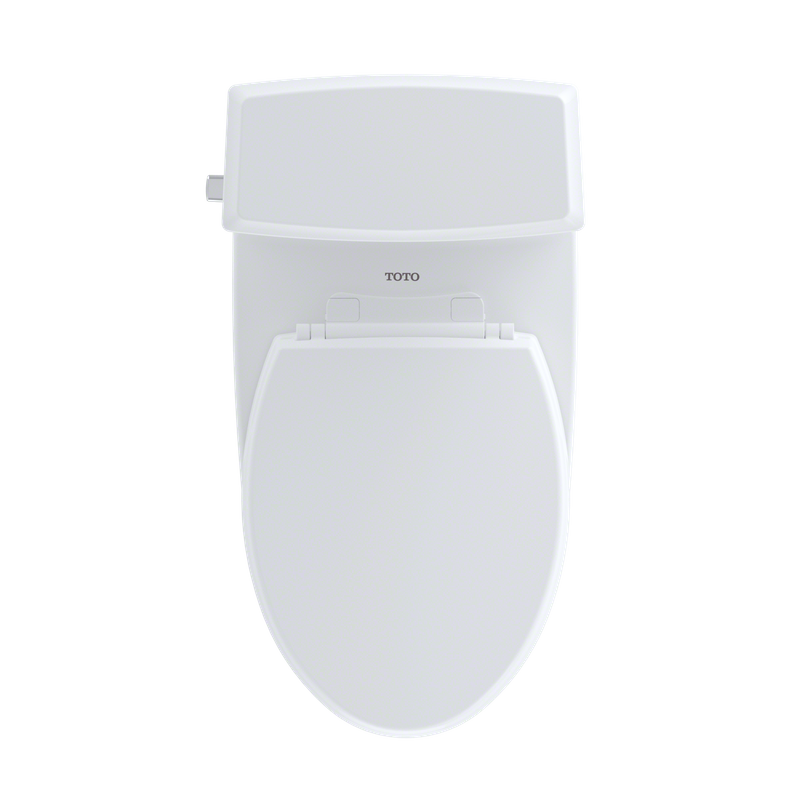 TOTO Connelly Elongated 0.9 gpf 1.28 gpf Dual-Flush Right Hand Lever Two-Piece Toilet in Cotton White