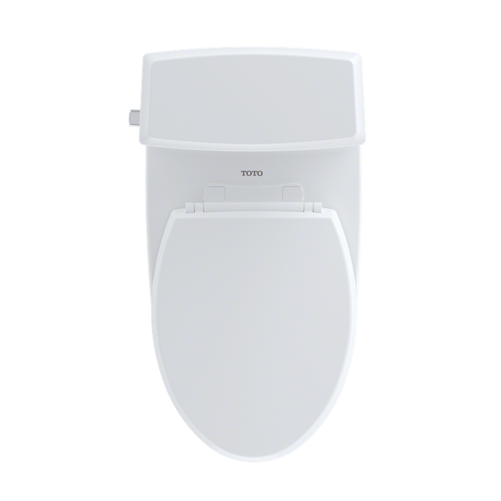 TOTO Connelly Elongated 0.9 gpf 1.28 gpf Dual-Flush Right Hand Lever Two-Piece Toilet in Cotton White