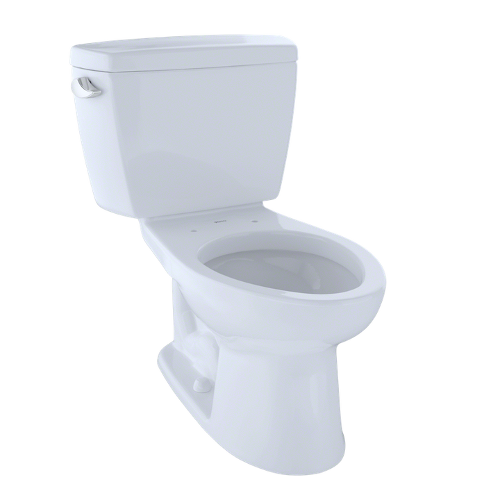 TOTO Eco Drake Elongated 1.28 gpf Two-Piece Toilet in Cotton White