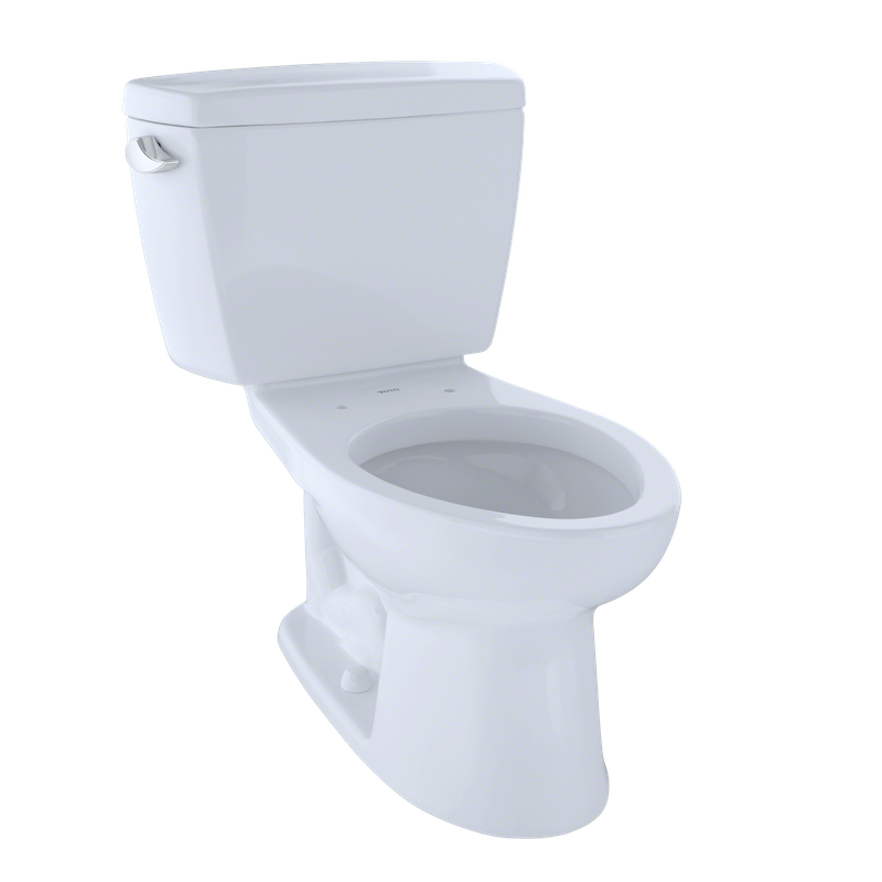 TOTO Eco Drake Elongated 1.28 gpf Two-Piece Toilet in Cotton White