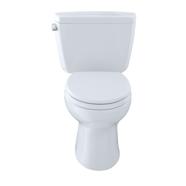 TOTO Eco Drake Elongated 1.28 gpf Two-Piece Toilet in Cotton White