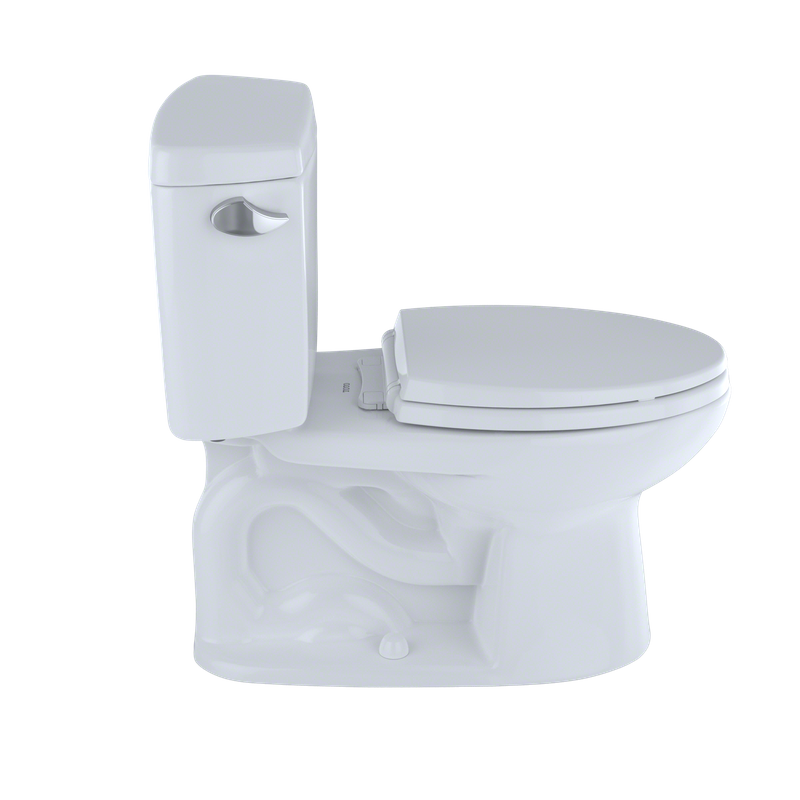 TOTO Eco Drake Elongated 1.28 gpf Two-Piece Toilet in Cotton White