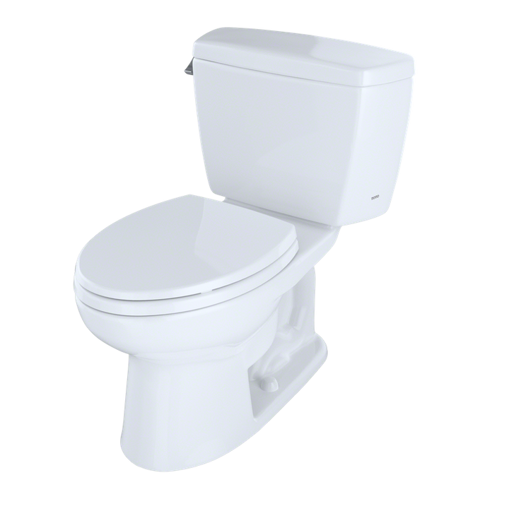 TOTO Drake Elongated 1.6 gpf Two-Piece Toilet in Colonial White - ADA Compliant