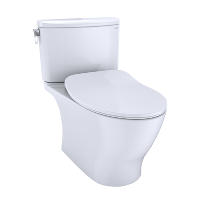 TOTO Nexus Elongated 1.28 gpf Two-Piece Toilet with Slim Seat in Cotton White