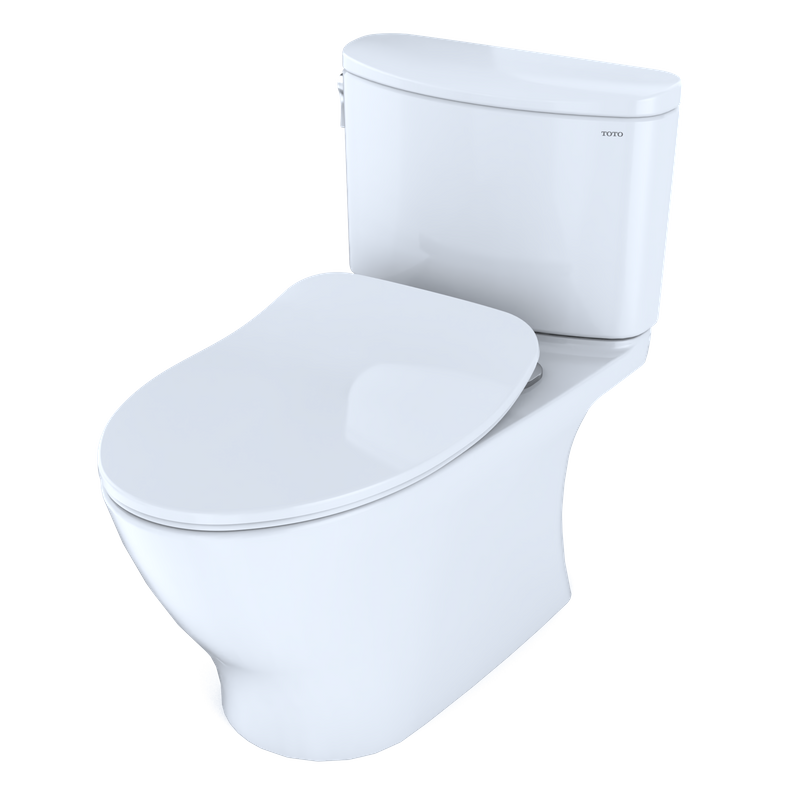 TOTO Nexus Elongated 1.28 gpf Two-Piece Toilet with Slim Seat in Cotton White