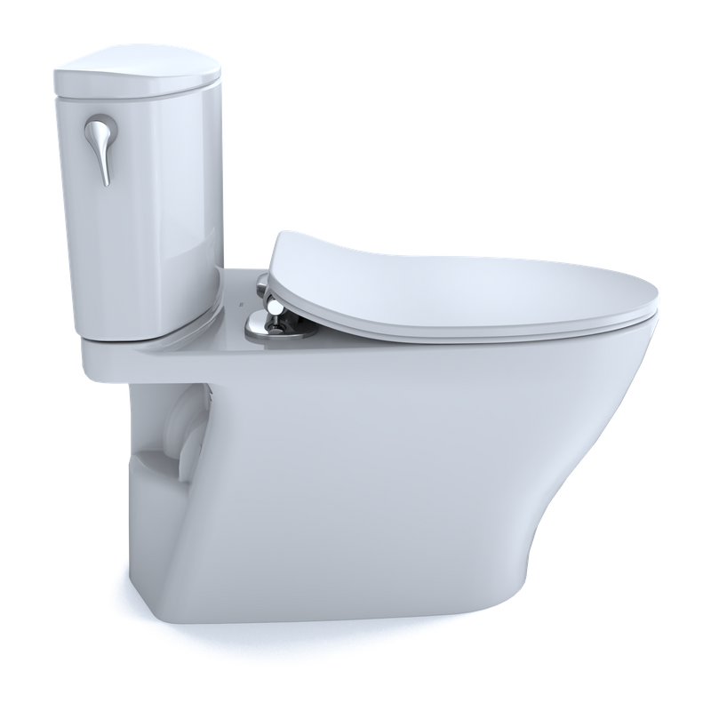 TOTO Nexus Elongated 1 gpf Two-Piece Toilet with Slim Seat in Cotton White