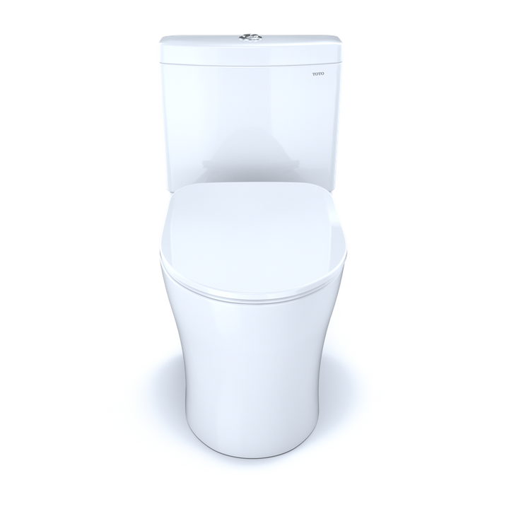 TOTO Aquia IV Elongated Bowl with Slim SoftClose Seat, Dual-Flush Two-Piece Toilet, 1.28 & 0.8 GPF, Washlet+ Compatible, Universal Height - MS446234CEMF