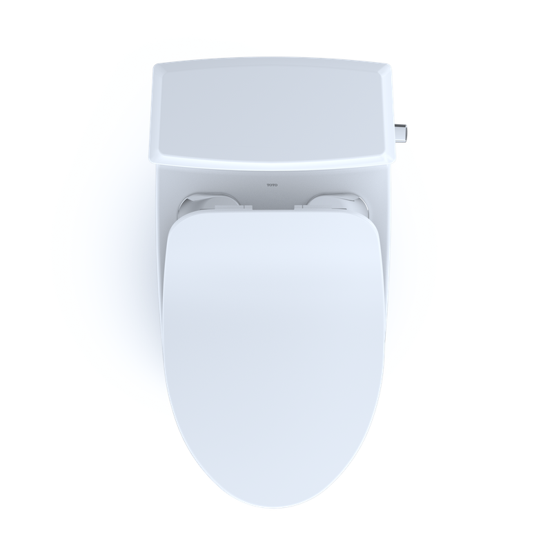 TOTO Aquia IV 1G Elongated Bowl-Slim Seat, Washlet+ Dual-Flush Two-Piece Toilet, 1.0 & 0.8 GPF - MS446234CUMG