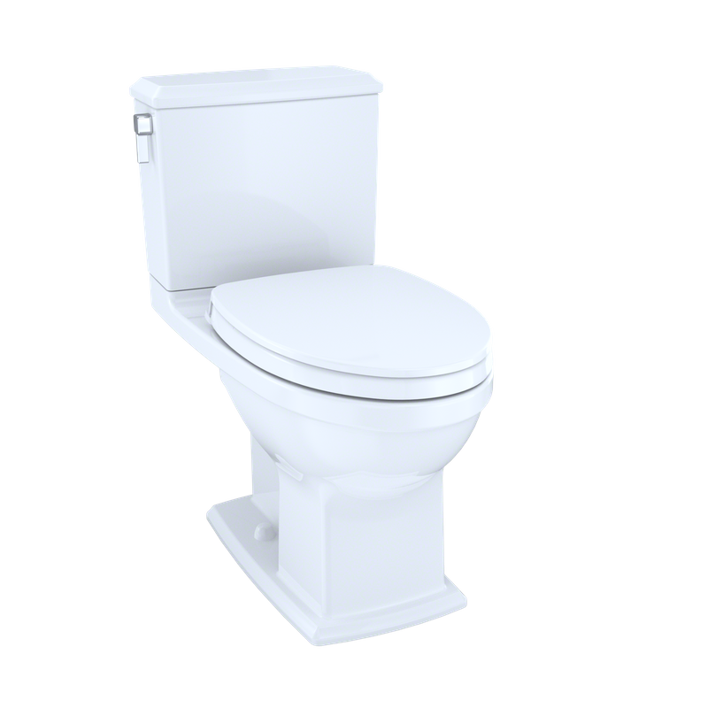 TOTO Connelly Elongated 0.9 gpf 1.28 gpf Dual-Flush Two-Piece Toilet in Cotton White - Seat Included