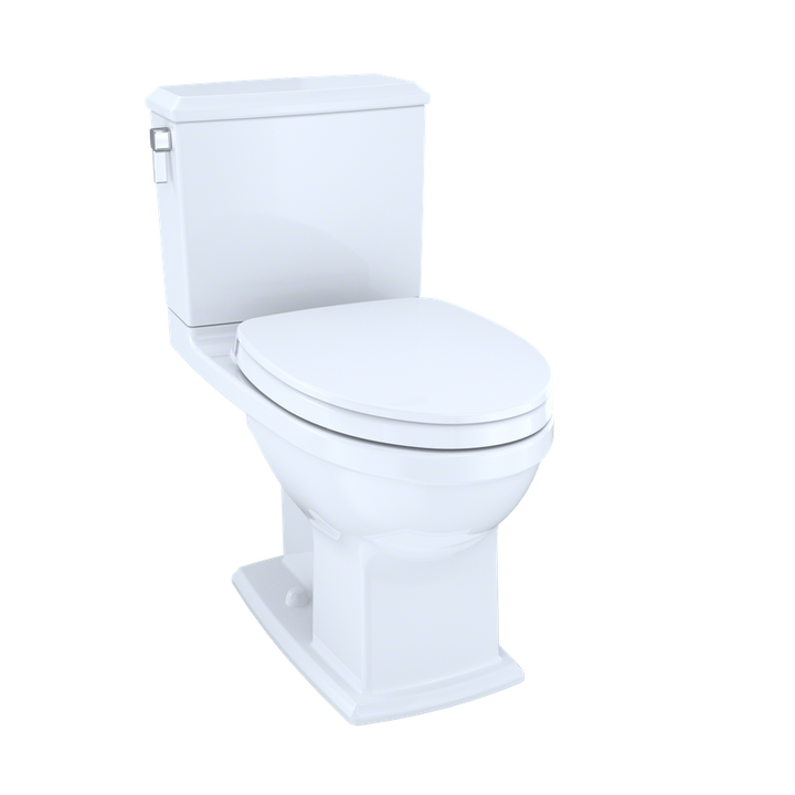 TOTO Connelly Elongated 0.9 gpf 1.28 gpf Dual-Flush Two-Piece Toilet in Cotton White - Seat Included