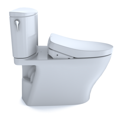 TOTO Nexus Elongated 1 gpf Two-Piece Toilet with Washlet+ S500e in Cotton White