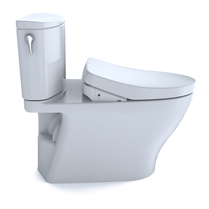 TOTO Nexus Elongated 1 gpf Two-Piece Toilet with Washlet+ S500e Auto Flush in Cotton White