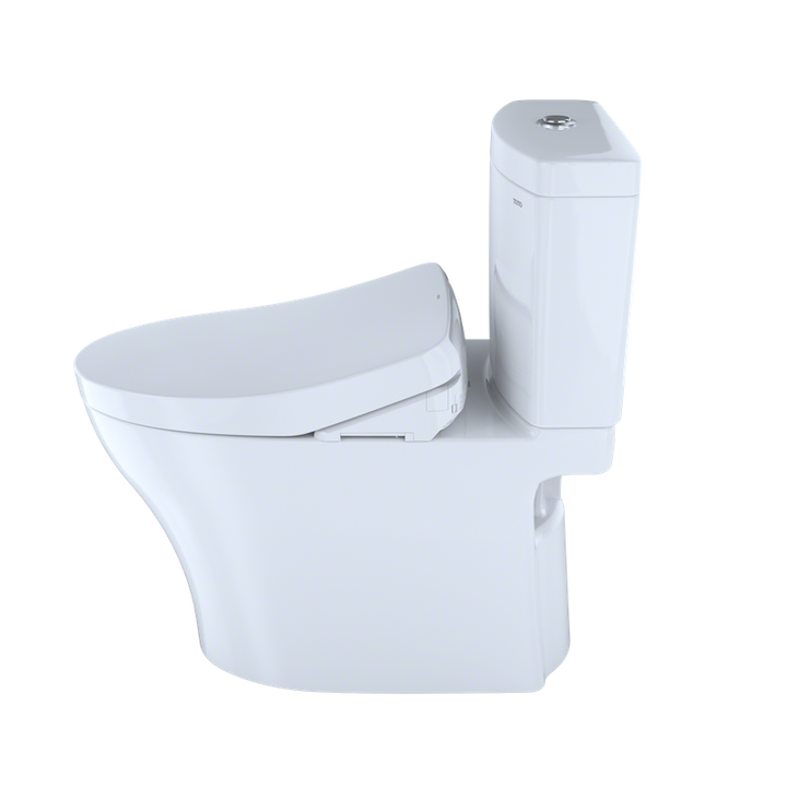 TOTO Aquia IV Elongated Bowl Washlet+ S500E Dual-Flush Two-Piece Toilet, 1.28 & 0.8 GPF - MW4463046CEMG