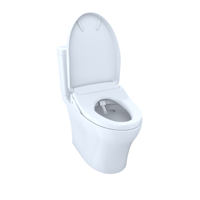 TOTO Aquia IV 1G Elongated Washlet+ S550E Dual-Flush Two-Piece Toilet, 1.0 & 0.8 GPF, Universal Height - MW4463056CUMFG