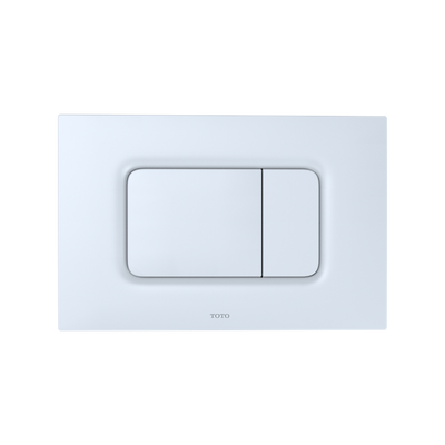 TOTO Rectangular Dual-Flush Push Button Plate in White Matte