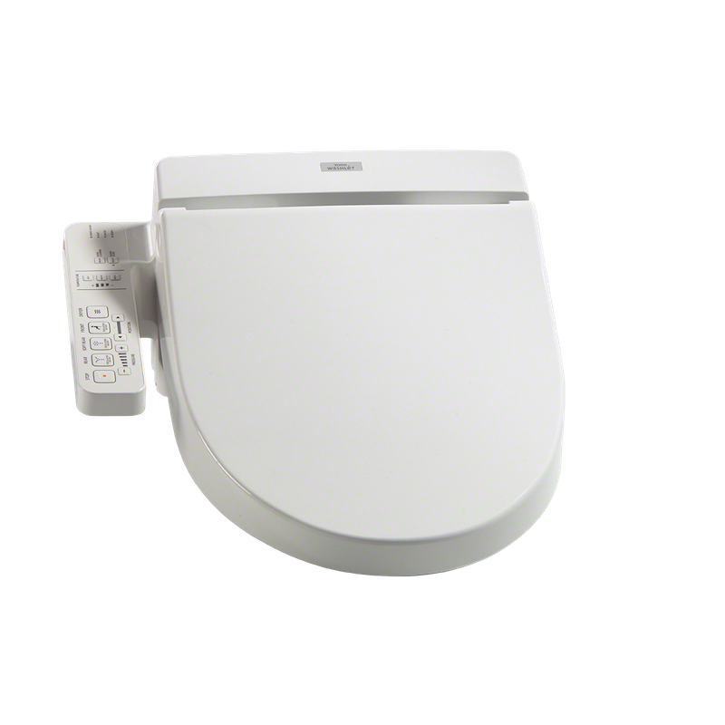 TOTO Washlet C100 Round Electronic Bidet Seat in Cotton White