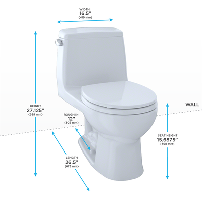 TOTO Eco UltraMax Round 1.28 gpf One-Piece Toilet