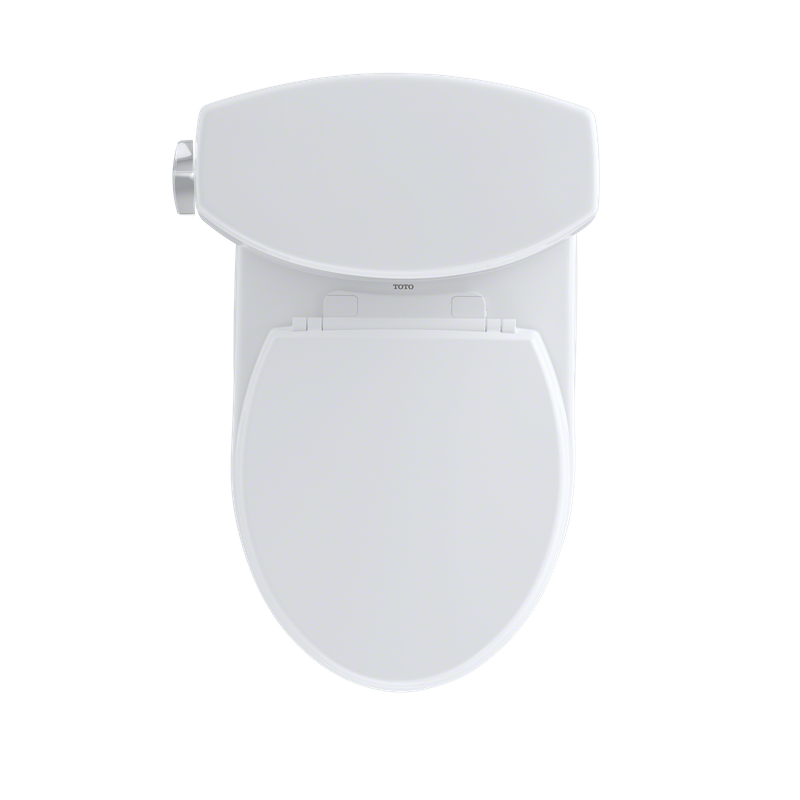 TOTO Drake II Round 1.28 gpf Right Hand Lever Two-Piece Toilet in Cotton White