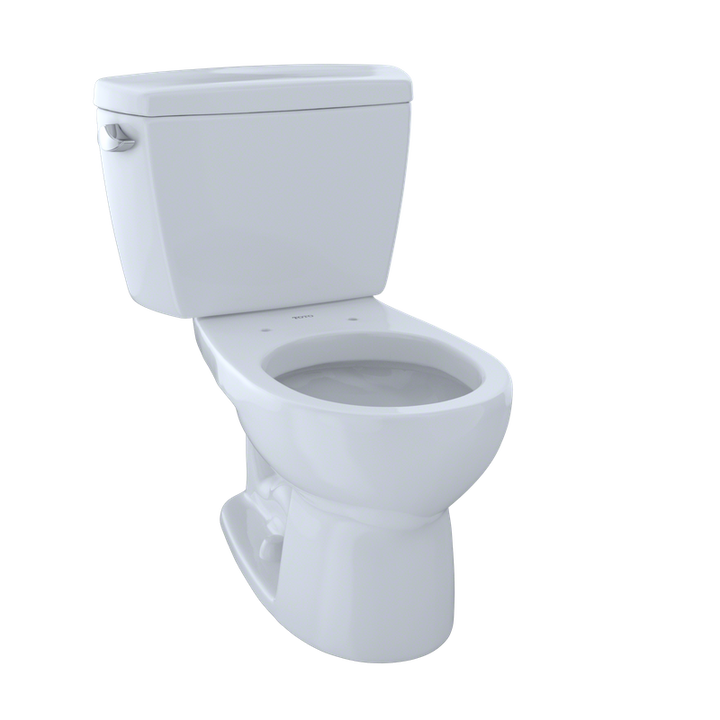 TOTO Eco Drake Round 1.28 gpf Two-Piece Toilet in Cotton White