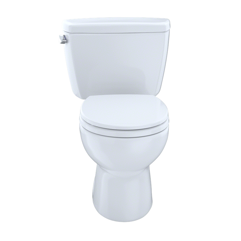 TOTO Eco Drake Round 1.28 gpf Two-Piece Toilet in Cotton White