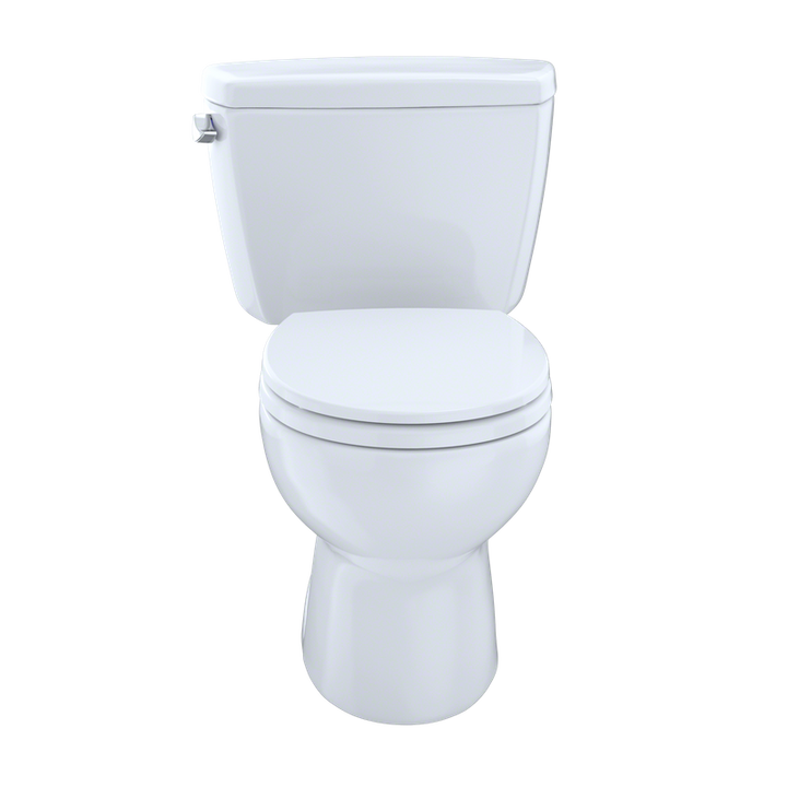 TOTO Eco Drake Round 1.28 gpf Two-Piece Toilet in Cotton White