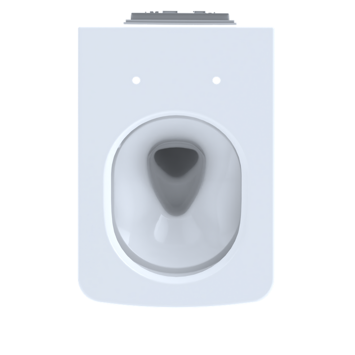 TOTO SP Square 0.9 gpf & 1.28 gpf Dual-Flush Wall-Hung Floating Toilet in Cotton White